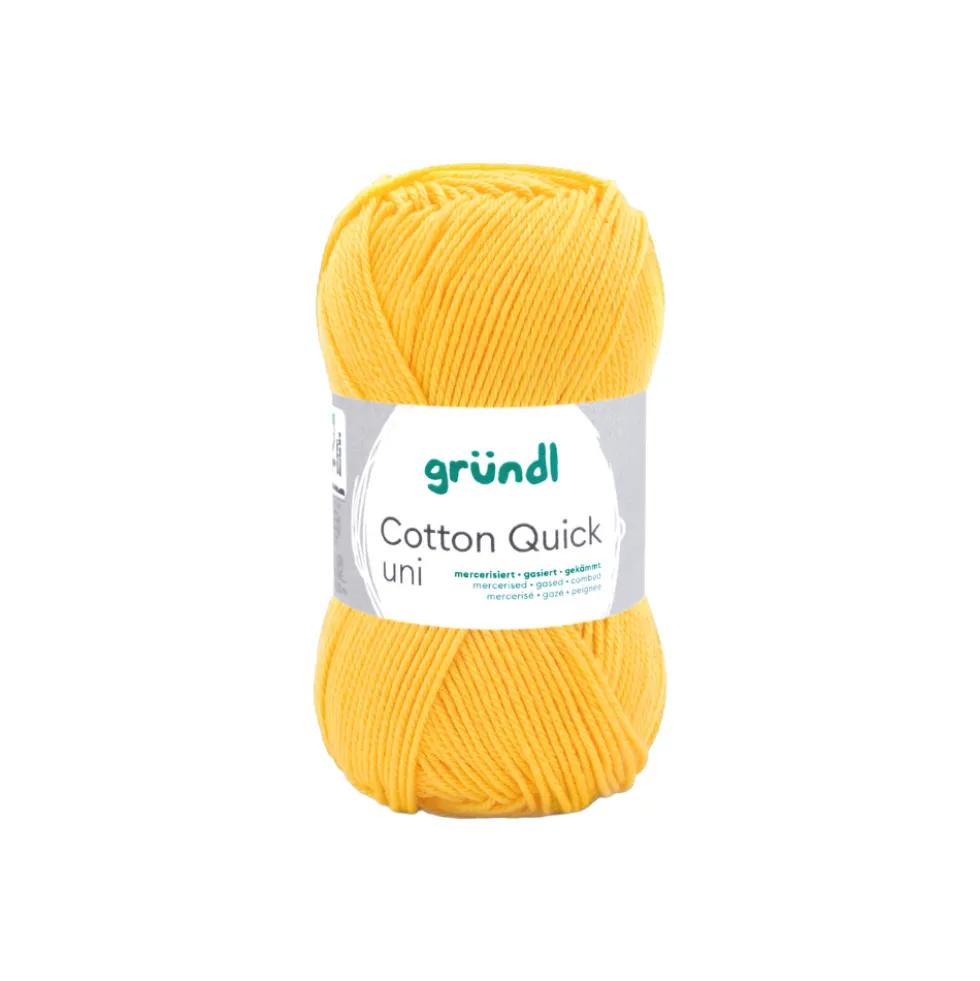 Garn Cotton Quick uni 50 g gelb