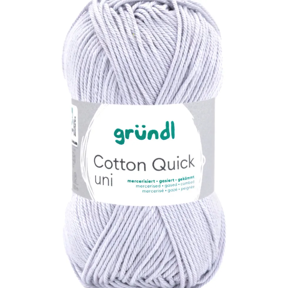 Garn Cotton Quick uni 50 g hellgrau