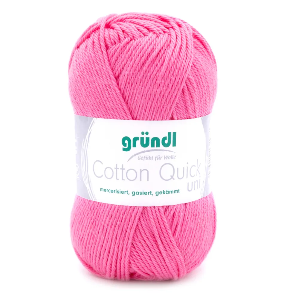 Garn Cotton Quick uni 50 g himbeerfarben