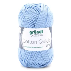 Garn Cotton Quick uni 50 g himmelblau