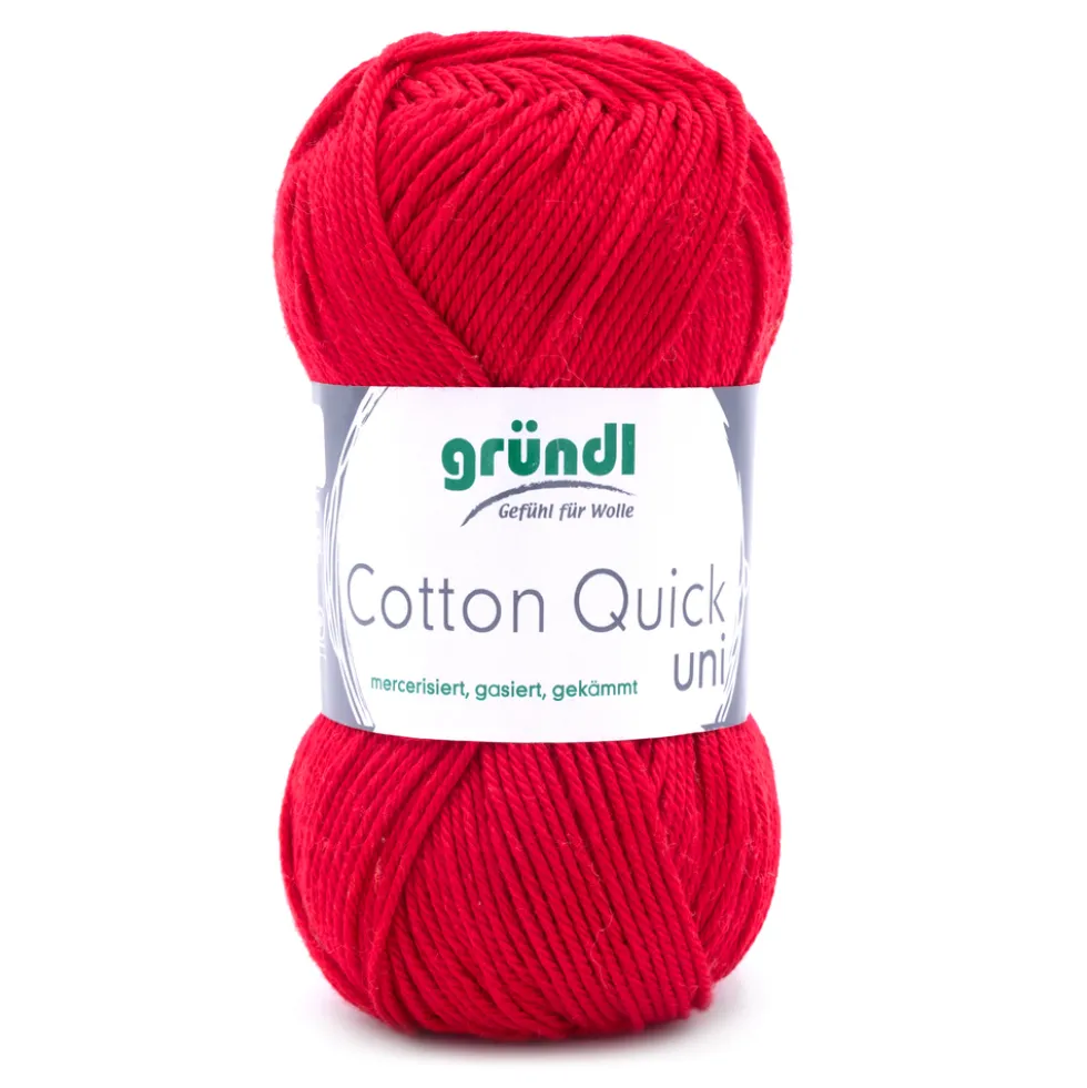 Garn Cotton Quick uni 50 g rot
