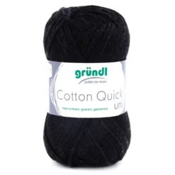 Garn Cotton Quick uni 50 g schwarz
