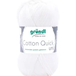 Garn Cotton Quick uni 50g weiß