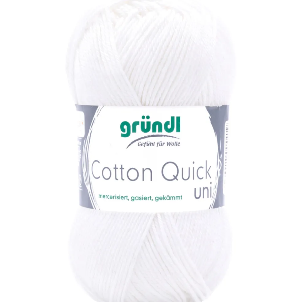 Garn Cotton Quick uni 50g weiß