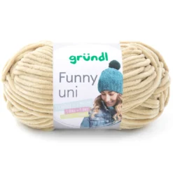 Garn Funny uni 100 g beige