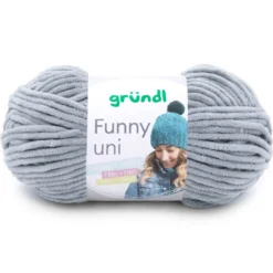 Garn Funny uni 100 g hellgrau