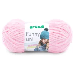 Garn Funny uni 100 g pastellrosa
