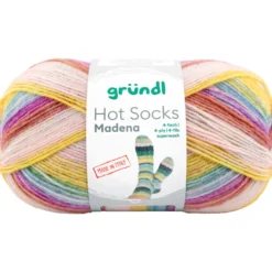Garn Hot Socks Madena 4-fach caribean-summer 100g