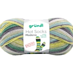 Garn Hot Socks Madena 4-fach neptun-color-mix 100g