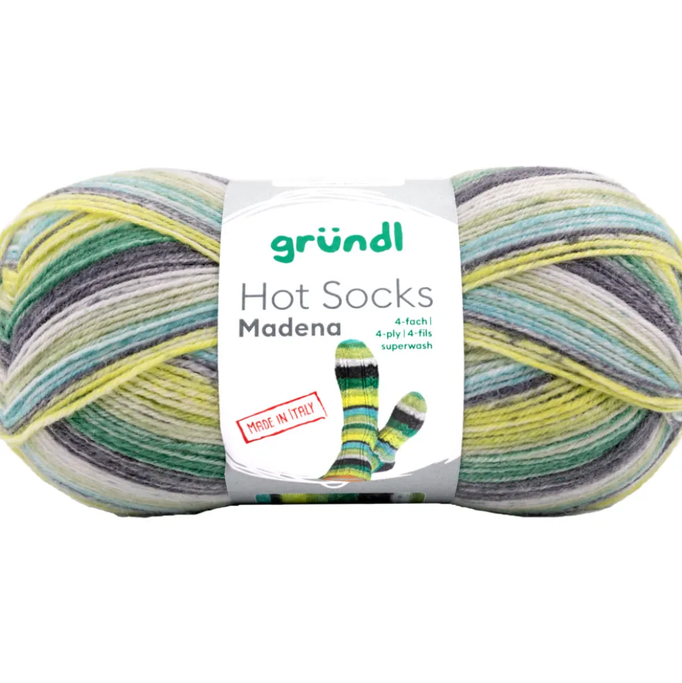 Garn Hot Socks Madena 4-fach neptun-color-mix 100g