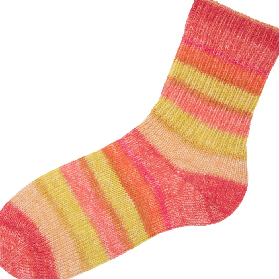 Garn Hot Socks Madena 4-fach sunrise 100g
