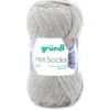 Garn Hot Socks uni 50 g kieselgrau