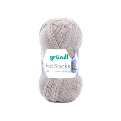 Garn Hot Socks uni 50 g sandfarben