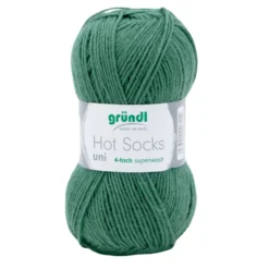 Garn Hot Socks uni 50 g tannengrün