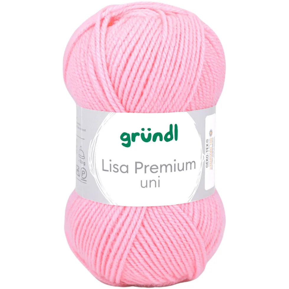 Garn Lisa Premium uni 50 g babyrosa