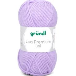 Garn Lisa Premium uni 50 g fliederfarben