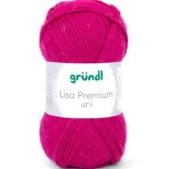 Garn Lisa Premium uni 50 g fuchsia