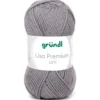 Garn Lisa Premium uni 50 g kieselgrau