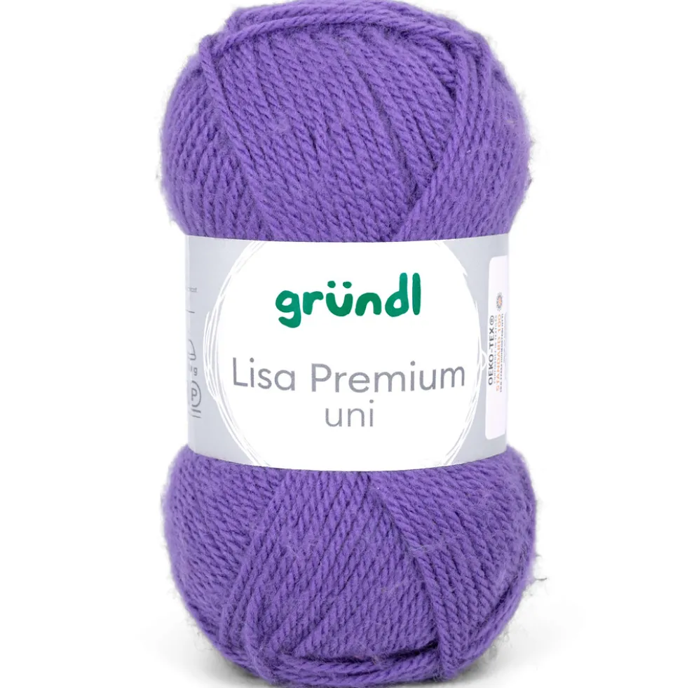 Garn Lisa Premium uni 50 g lila