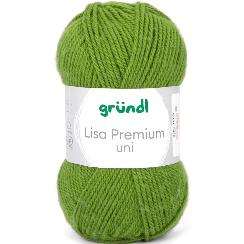 Garn Lisa Premium uni 50 g maigrün