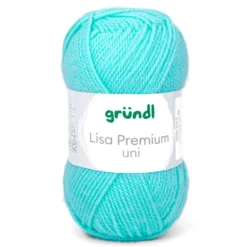 Garn Lisa Premium uni 50 g pastelltürkis