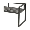 Gartenbank Atlanta 2-Sitzer, Aluminium, Dunkelgrau