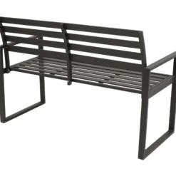 Gartenbank Atlanta 2-Sitzer, Aluminium, Dunkelgrau