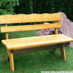 Gartenbank Freital 4 Sitzer 200 x 60 x 82 cm Kiefer