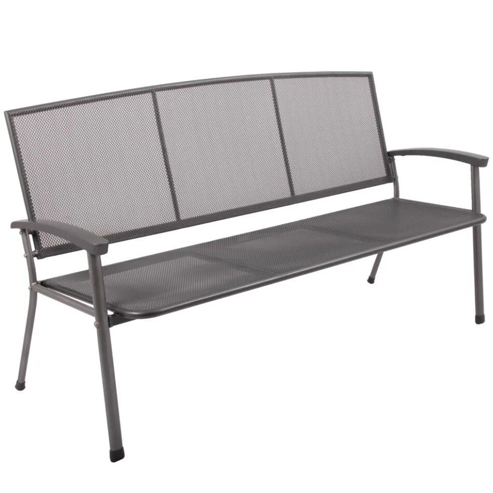 Gartenbank Rivo 3-Sitzer Metall 171x65x92 cm