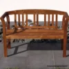 Gartenbank 2-Sitzer 123 x 45 x 83 cm Holz Akazie