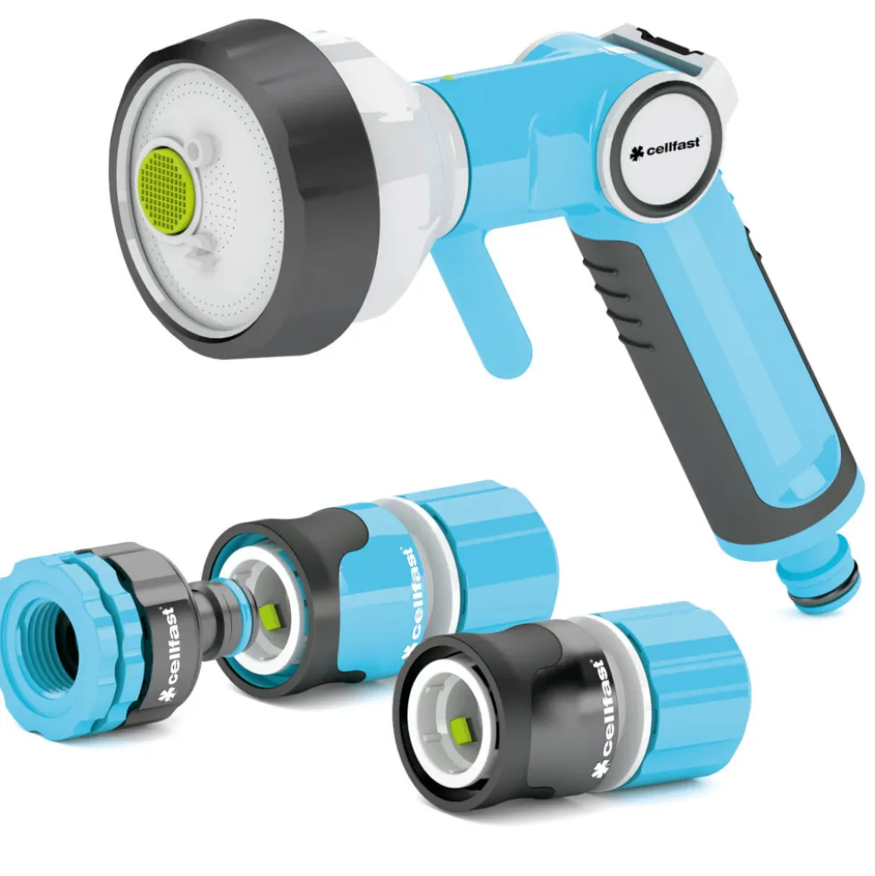 Gartenbrausen-Set ERGO™ 4-teilig, 3/4", mit 4-Funktions-Brause