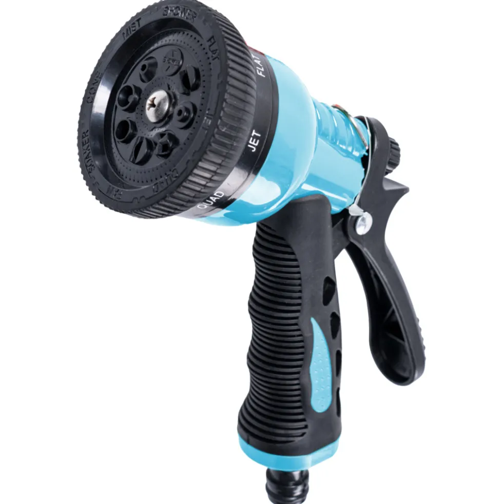 Gartenbrause 8 Sprühfunktionen blau/schwarz Kunststoff