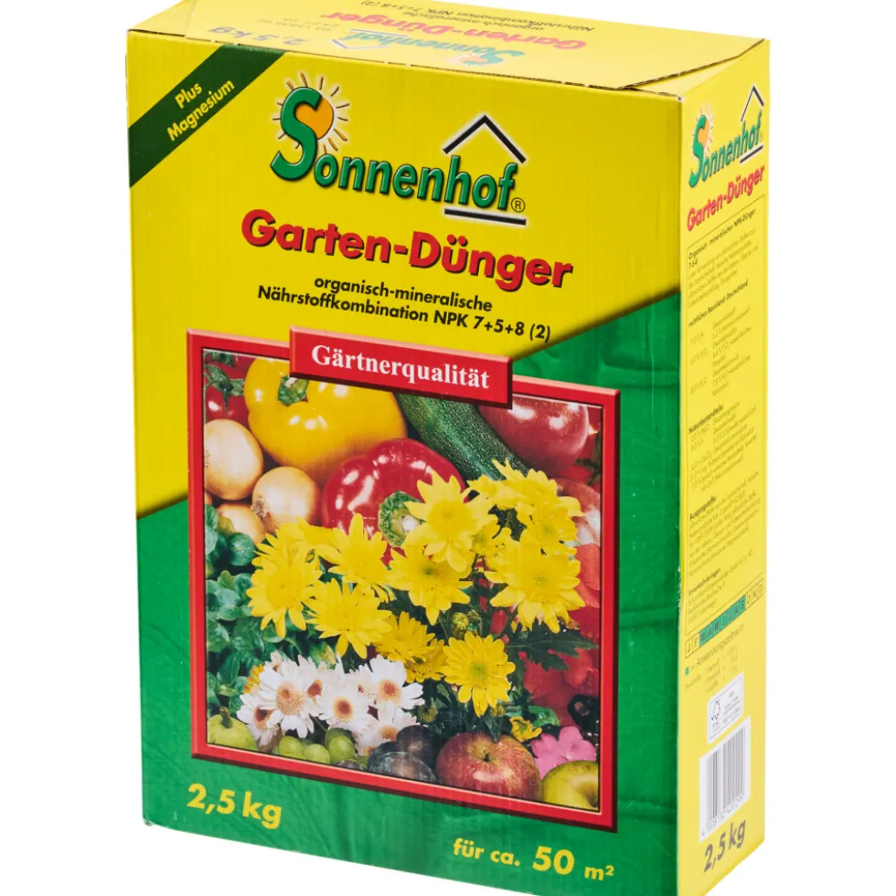 Gartendünger 7-5-8-2, 2,5 kg