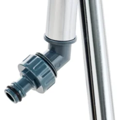 Gartendusche aus Aluminium mit Stativ, höhenverstellbar