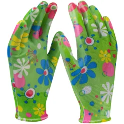 Gartenhandschuhe Größe 8 grün aus Polyester