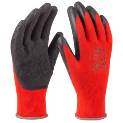 Gartenhandschuhe Größe 9 rot aus Polyester