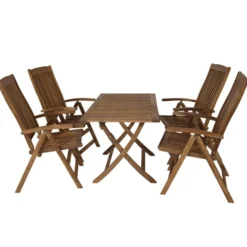 Gartenmöbel-Set Maracana 5-teilig, Akazienholz geölt