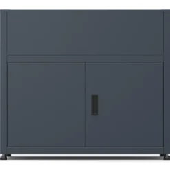 Gartenschrank mit Pflanzkasten, Stahl anthrazit