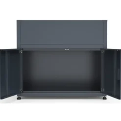 Gartenschrank mit Pflanzkasten, Stahl anthrazit