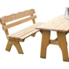 Gartensitzgruppe Freital 4-teilig, 150 cm Kiefer hell