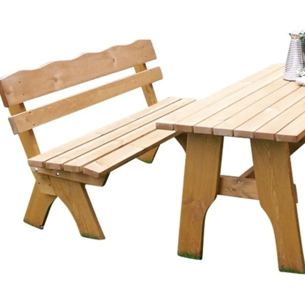 Gartensitzgruppe Freital 4-teilig, 150 cm Kiefer hell