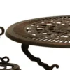 Gartensitzgruppe Jugendstil 5-teilig, Aluguss, Bronze-antik