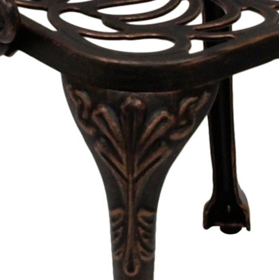 Gartensitzgruppe Jugendstil 5-teilig, Aluguss, Bronze-antik