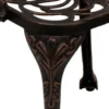 Gartensitzgruppe Jugendstil 3-teilig, Aluguss, Bronze-antik