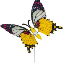 Gartenstecker 60 cm mit Schmetterling Farbauswahl