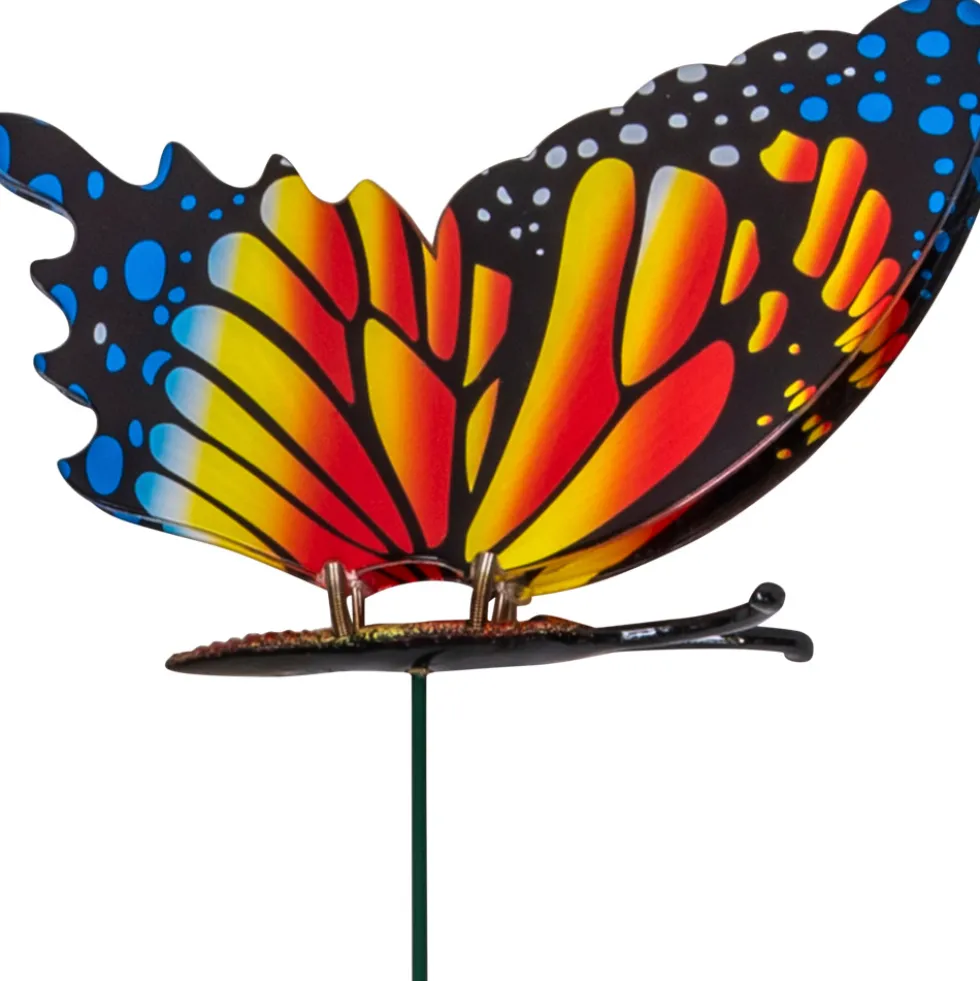Gartenstecker 60 cm mit Schmetterling Farbauswahl