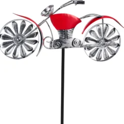 Gartenstecker Windrad 130 cm mit Fahrzeugmotiv und Erdspieß
