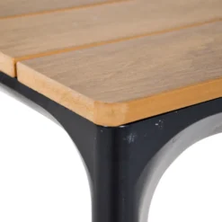 Gartentisch „Arezzo“ Nonwood 160 x 90 x 74 cm in Teakoptik mit Aluminiumgestell