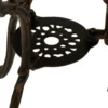 Gartentisch Jugendstil 70 x 70 cm, Aluguss in Bronze-antik