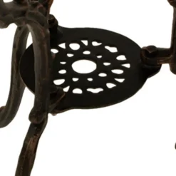 Gartentisch Jugendstil 70 x 70 cm, Aluguss in Bronze-antik